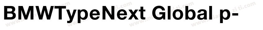 BMWTypeNext Global p字体转换